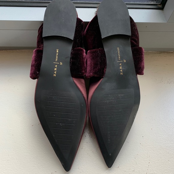 Zara special edition satin point toe slip on shoes - Picture 5 of 5